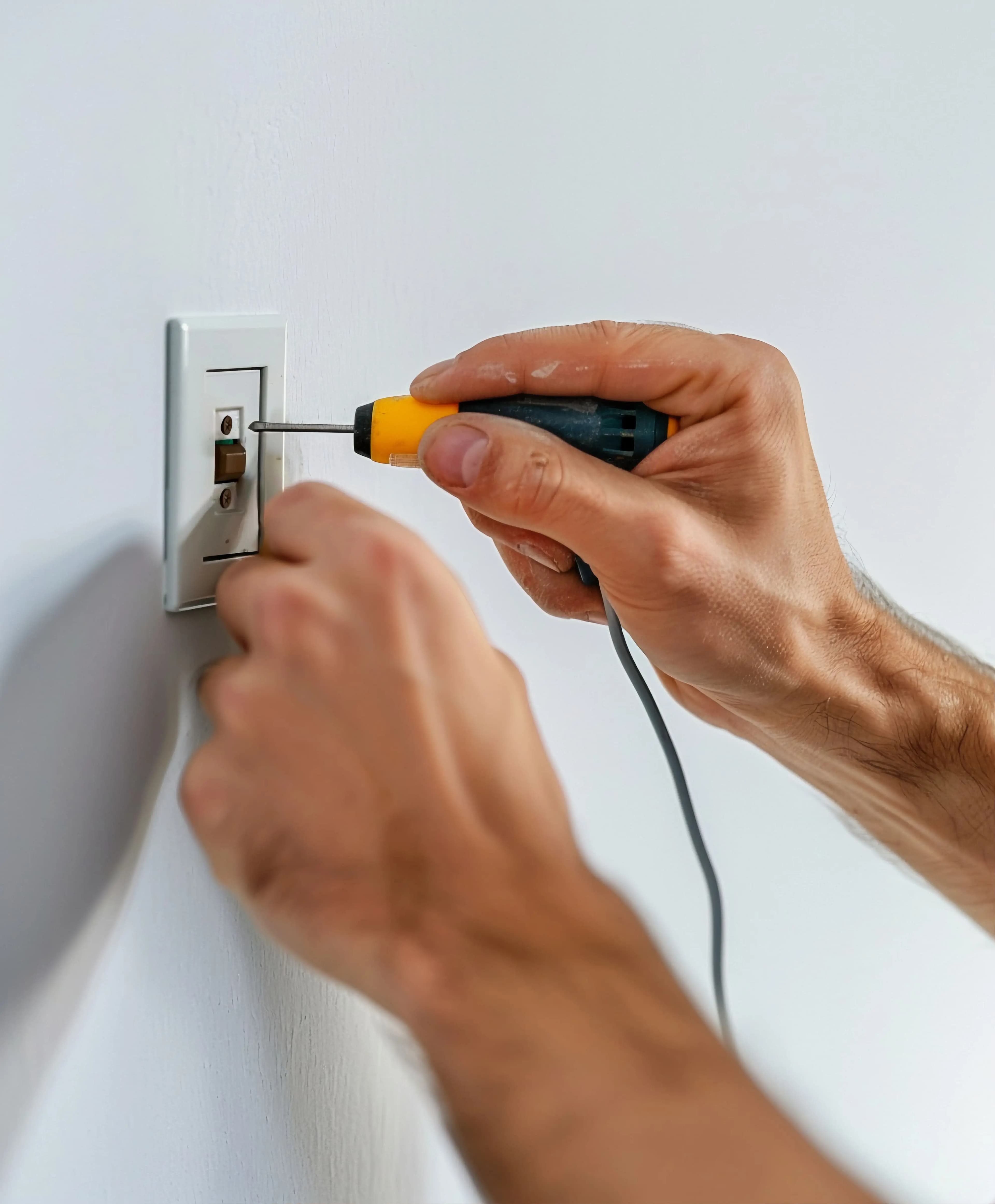Installation de prises et interrupteurs